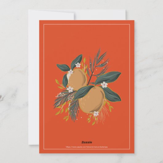 Vruchtenslijm Feestdagenkaart (Achterkant)