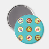 vruchtentaart magneet (Voorkant / Achterkant)