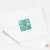 Vruchtentaarten Vierkante Sticker (Envelop)