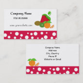 Vruchtenthema Visitekaartje (Voorkant / Achterkant)