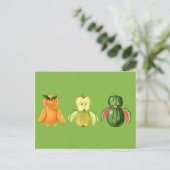 Vruchtenuil Briefkaart (Staand voorkant)