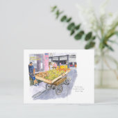 Vruchtenverkoper in Old Havana, Cuba Briefkaart (Staand voorkant)