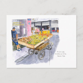 Vruchtenverkoper in Old Havana, Cuba Briefkaart
