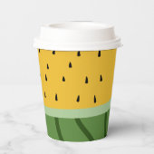 Vruchtenwatermeloen Papieren Bekers (Achterkant)