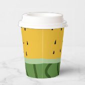 Vruchtenwatermeloen Papieren Bekers (Rechts)