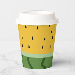 Vruchtenwatermeloen Papieren Bekers