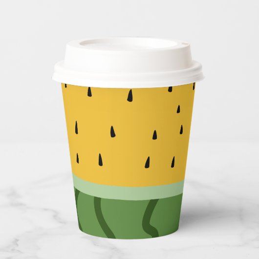 Vruchtenwatermeloen Papieren Bekers (Voorkant)