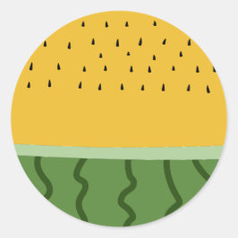 Vruchtenwatermeloen Ronde Sticker