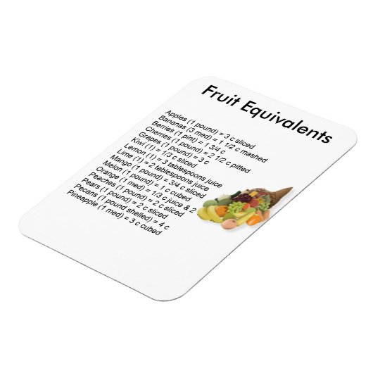 Vruchtequivalent Magnet Magneet (Linkerzijde)