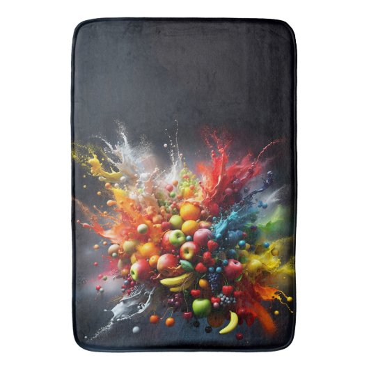 Vruchtexplosie Badmat (Voorkant Verticaal)