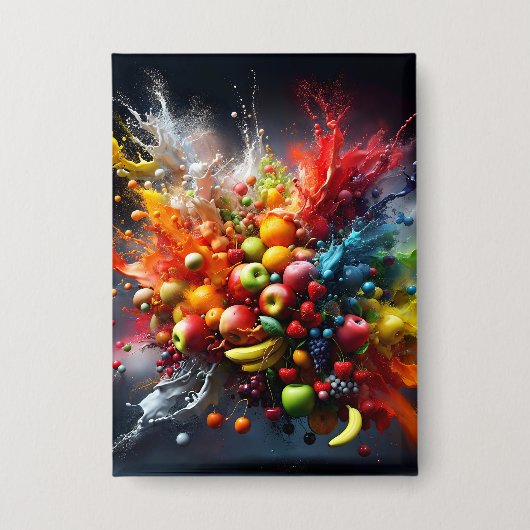 Vruchtexplosie Button (Voorkant)