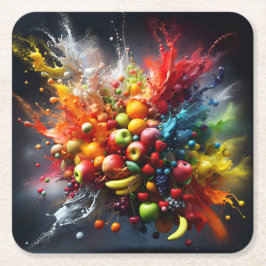 Vruchtexplosie Kartonnen Onderzetters