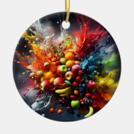 Vruchtexplosie Keramisch Ornament