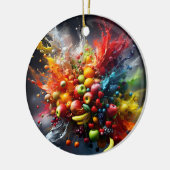 Vruchtexplosie Keramisch Ornament (Links)