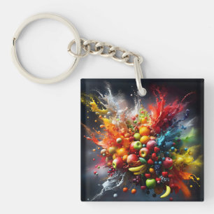 Vruchtexplosie Sleutelhanger