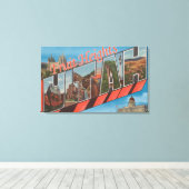 Vruchthoogten, Utah - grote lettertjes Canvas Afdruk (Insitu (Houten vloer))