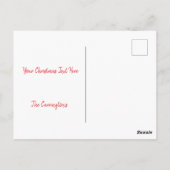 Vruchtkerstfeestdag Foto Wreattive Festive Briefkaart (Achterkant)