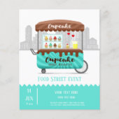 Vruchtkoeken, zoete desserts flyer (Voorkant)