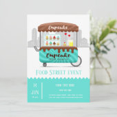 Vruchtkoeken, zoete desserts kaart (Staand voorkant)