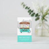 Vruchtkoeken, zoete desserts visitekaartje (Staand voorkant)