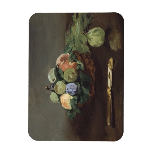 Vruchtkorf van Edouard Manet Magneet (Verticaal)