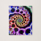 Vruchtlijnen | Rainbow Fractal Art Legpuzzel (Verticaal)