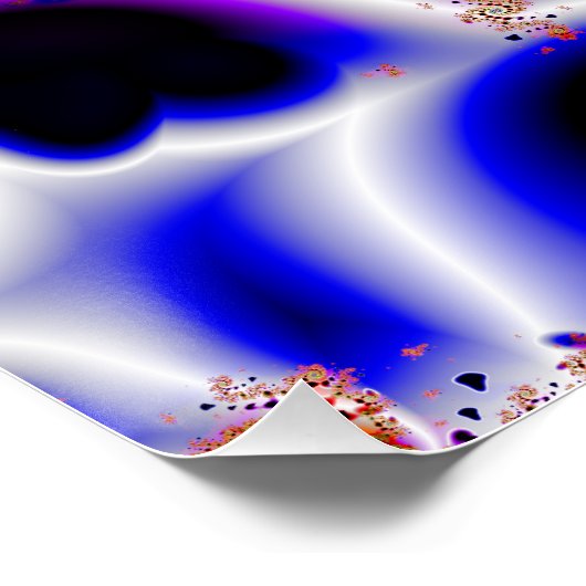 Vruchtlijnen | Rainbow Fractal Art Perfect Poster (Hoek)