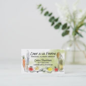 Vruchtmakerswerk visitekaartje voor kokoskeuken (Staand voorkant)