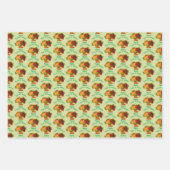 Vruchtmandje  kunst op maat inpakpapier vel (Voorkant 3)