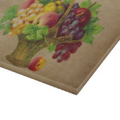 Vruchtmandje kunst op maat snijplank (Hoek)