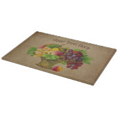 Vruchtmandje kunst op maat snijplank (Hoek)