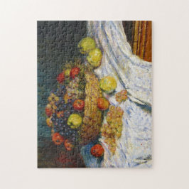 Vruchtmandje met appelen en druiven Claude Monet Legpuzzel