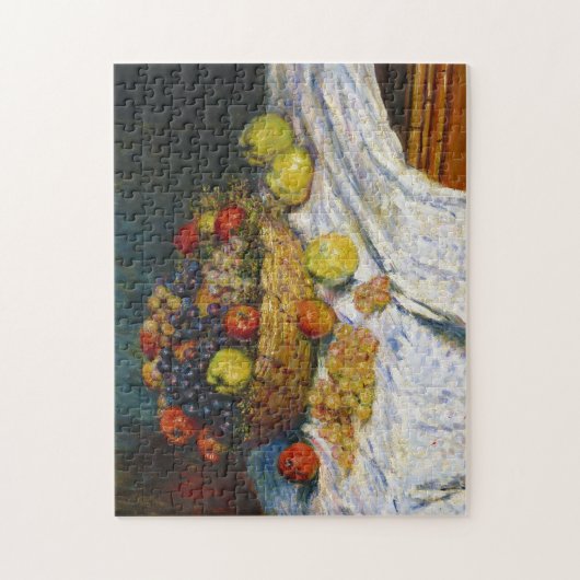 Vruchtmandje met appelen en druiven Claude Monet Legpuzzel (Verticaal)
