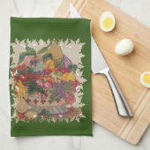 Vruchtmandje Theedoek (Quarter Fold)