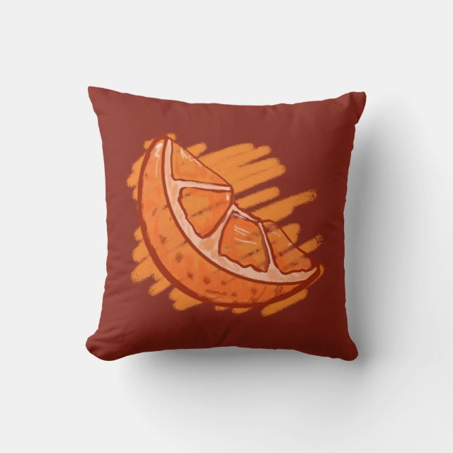 Vruchtpatronen Bloed Oranje geschenken Kussen (Voorkant)