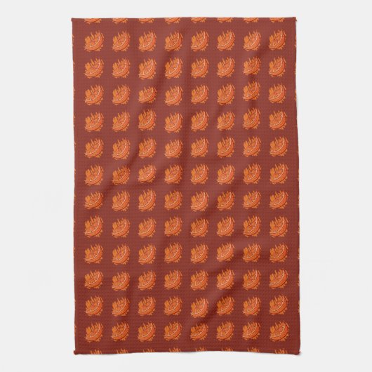 Vruchtpatronen Bloed Oranje geschenken Theedoek (Verticaal)