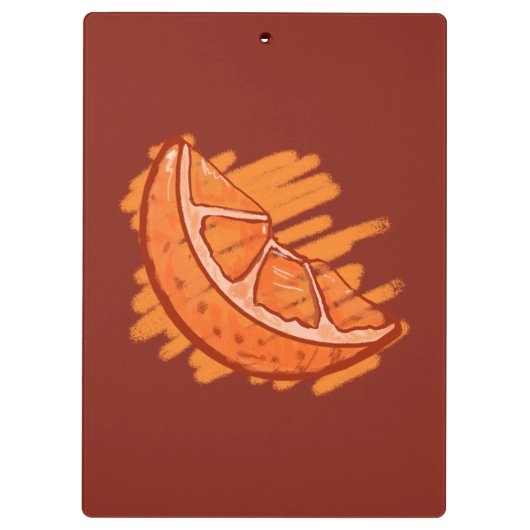 Vruchtpatronen Bloed Sinaasappel Klembord (Achterkant)