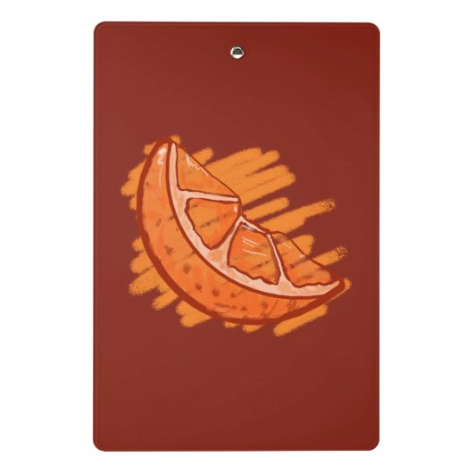 Vruchtpatronen Bloed Sinaasappel Mini Klembord (Achterkant)