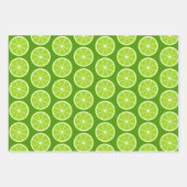 Vruchtpatronen, kersen, bananen en Limoen Inpakpapier Vel (Voorkant 3)