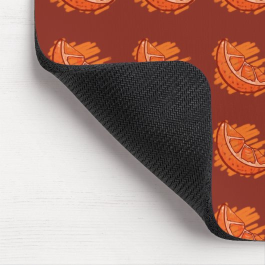 Vruchtpatronen Oranje elektronisch bloed Muismat (Hoek)