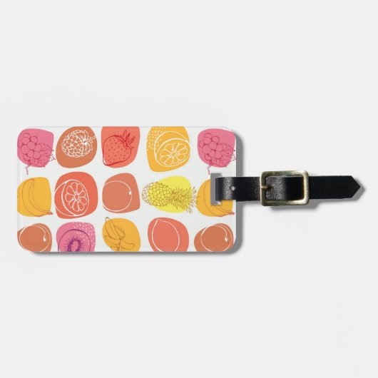 Vruchtpatroon Bagagelabel (Voorkant horizontaal)