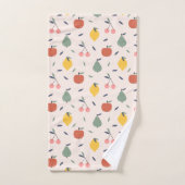 Vruchtpatroon bevestigen bad handdoek (Handdoek)