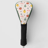 Vruchtpatroon bevestigen golfheadcover (Voorkant)