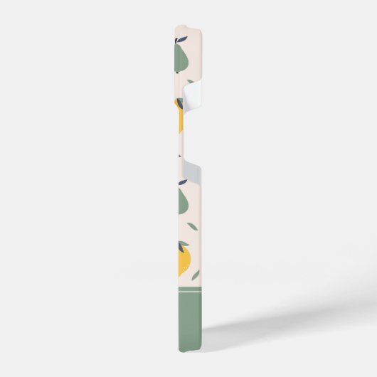 Vruchtpatroon bevestigen iPhone hoesje (Linkerkant)