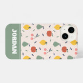 Vruchtpatroon bevestigen iPhone hoesje (Achterkant horizontaal)