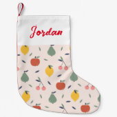 Vruchtpatroon bevestigen kleine kerstsok (Voorkant)