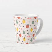 Vruchtpatroon bevestigen latte mok (Rechterhoek)