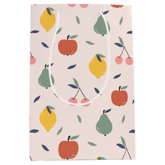 Vruchtpatroon bevestigen medium cadeauzakje (Voorkant)