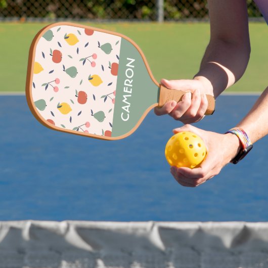 Vruchtpatroon bevestigen pickleball paddle (Insitu)
