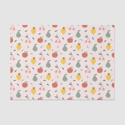 Vruchtpatroon bevestigen tissuepapier (Voorkant)